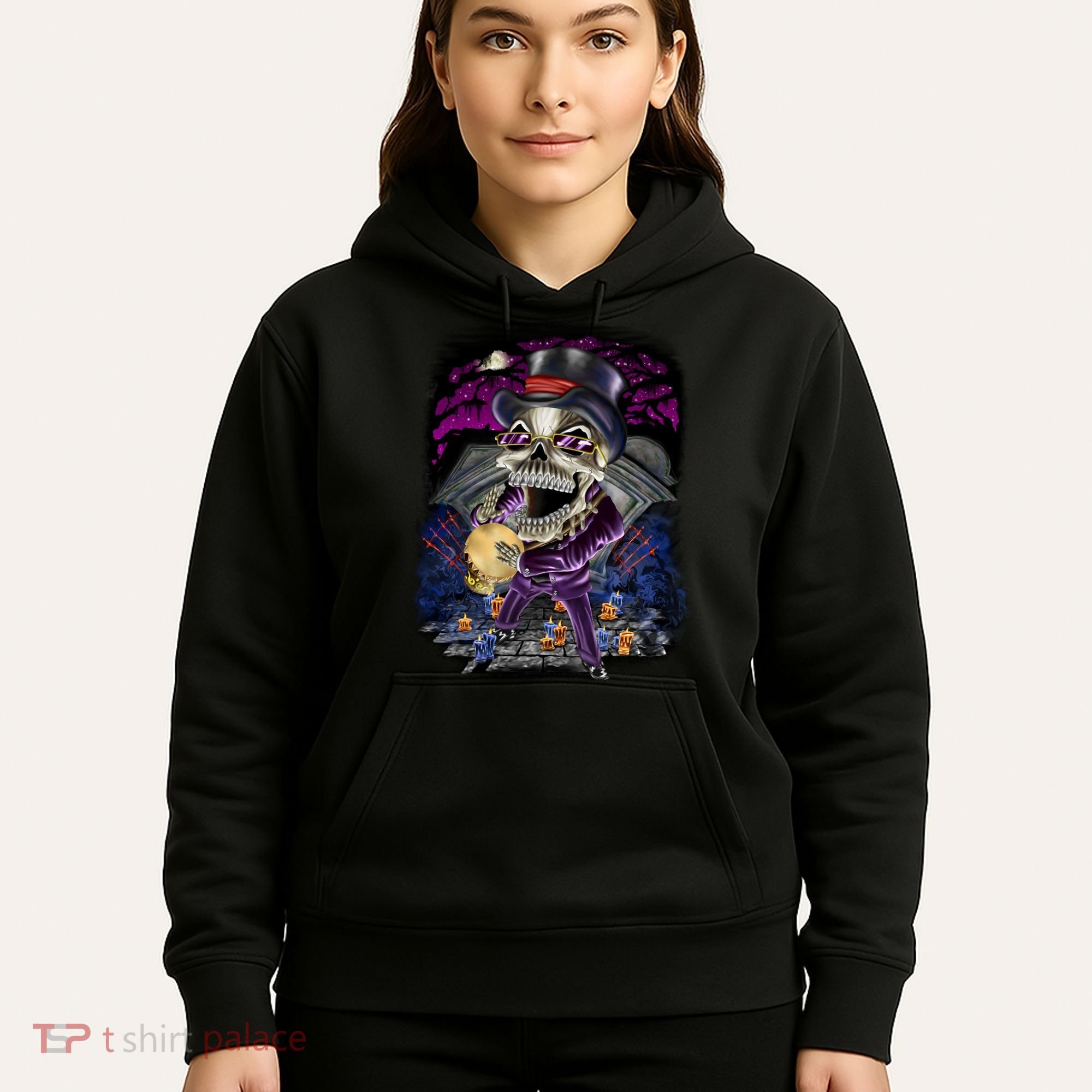 Graveyard Death Skull Hoodie