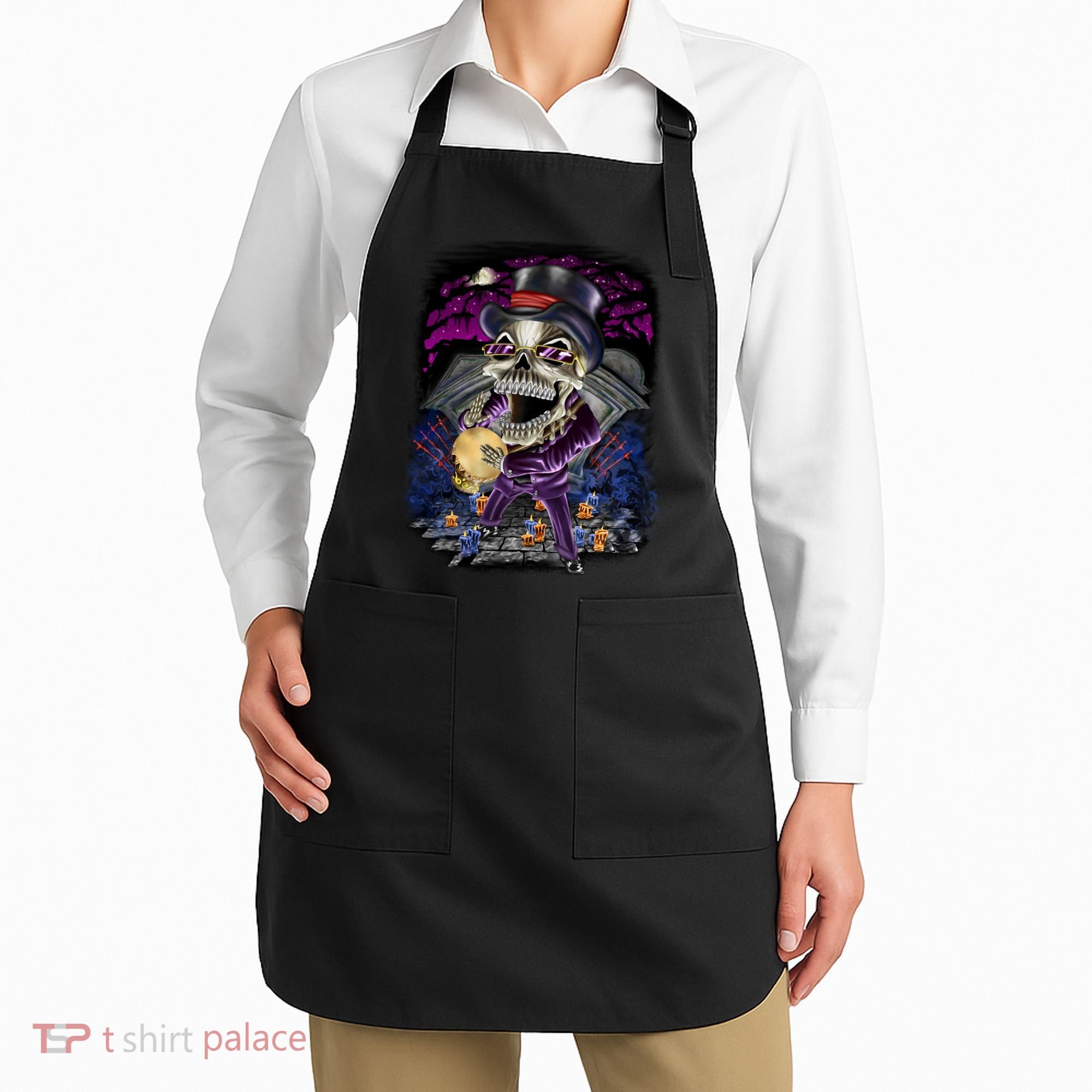 Graveyard Death Skull Apron