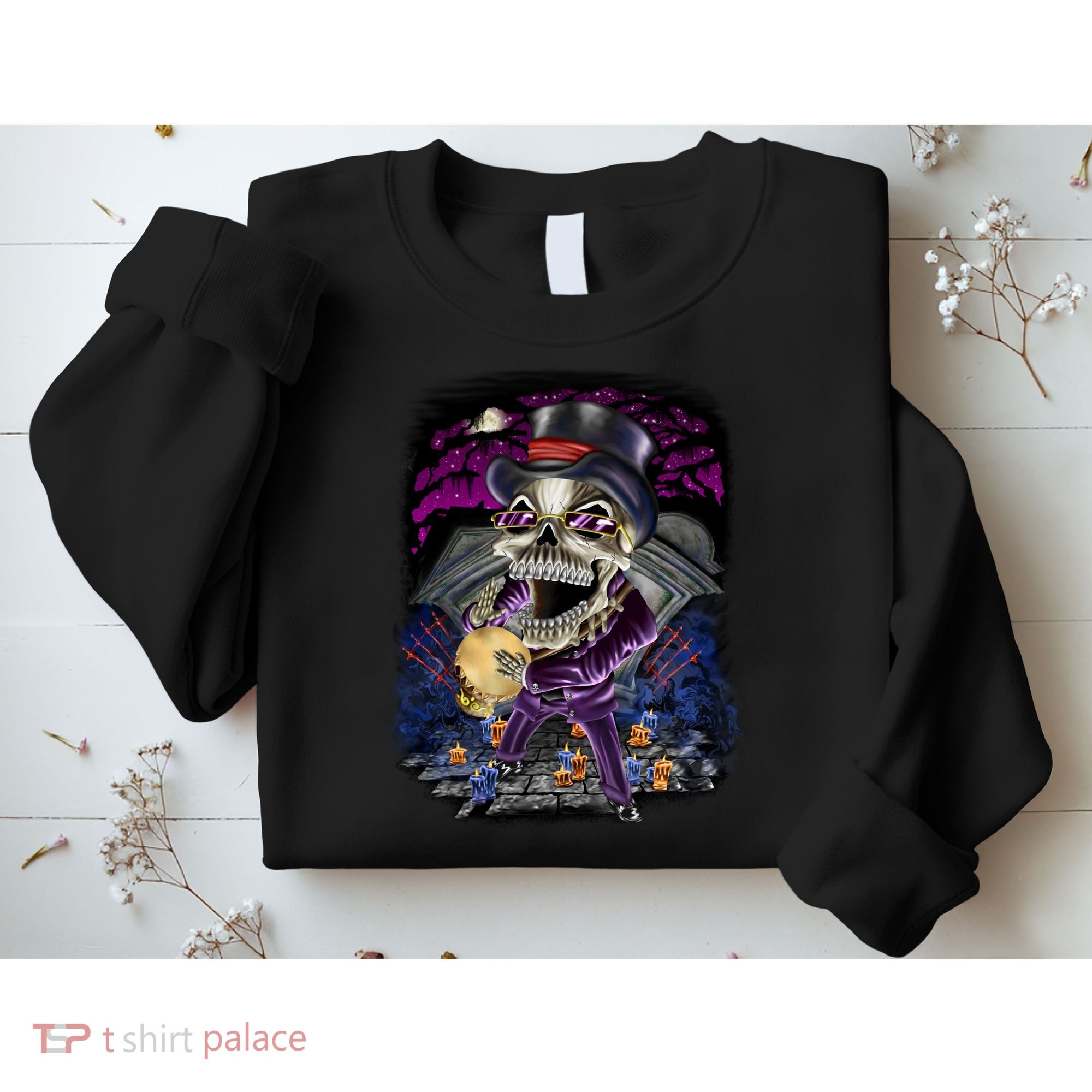 Graveyard Death Skull Sweatshirt