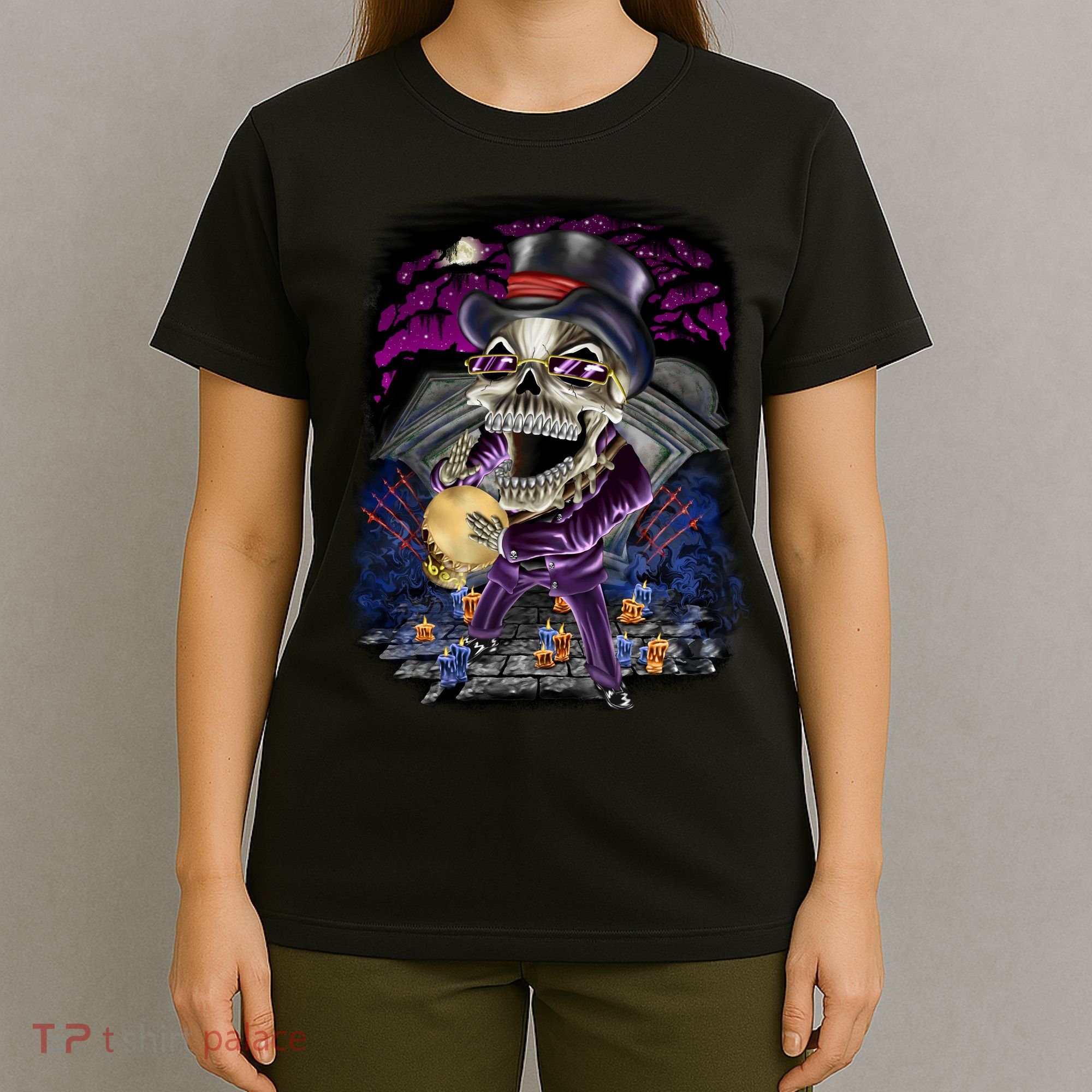 Graveyard Death Skull T-Shirt