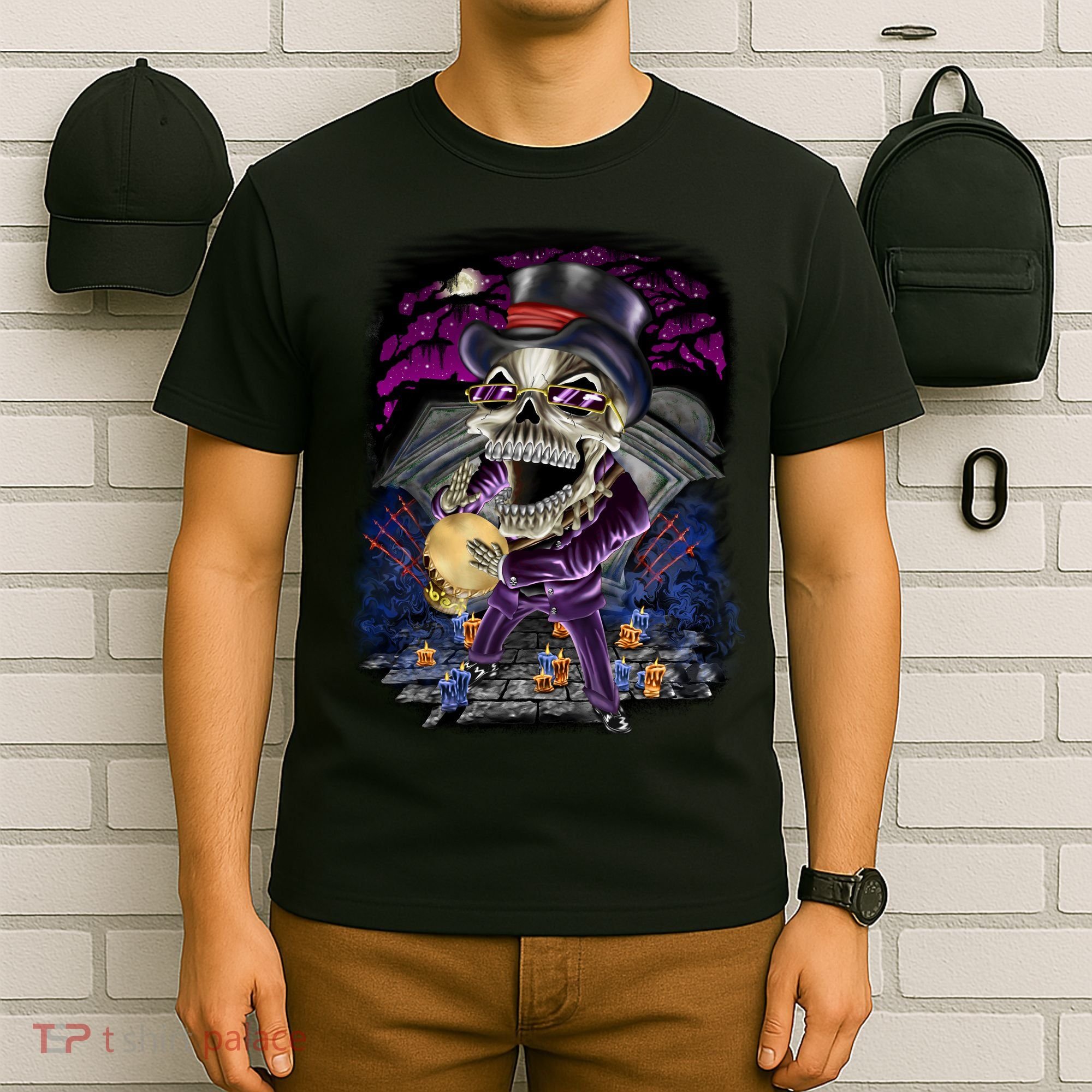 Graveyard Death Skull T-Shirt