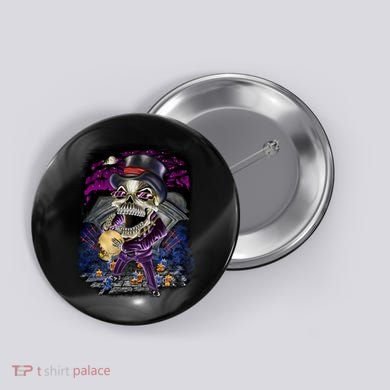 Graveyard Death Skull Button
