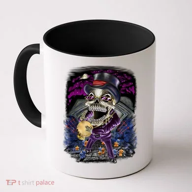 Graveyard Death Skull Coffee Mug