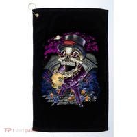 Graveyard Death Skull Golf Towel thumb 0