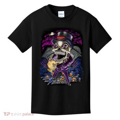 Graveyard Death Skull Kids T-Shirt