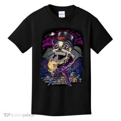 Graveyard Death Skull Kids T-Shirt