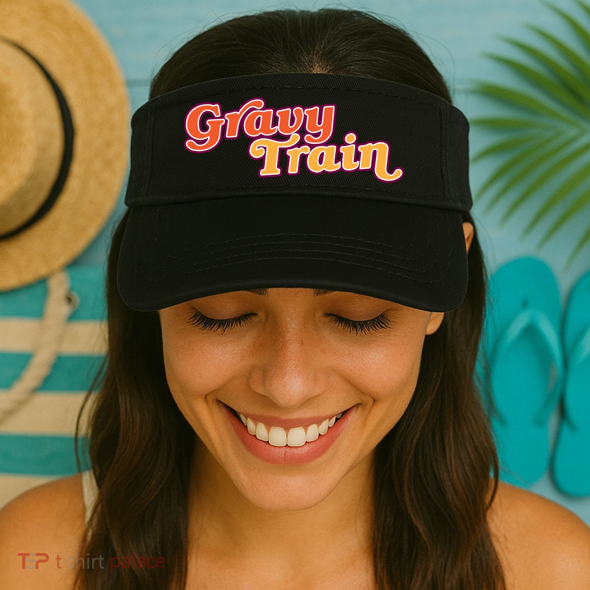 Gravy Train Retro Thanksgiving Visor