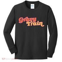 Gravy Train Retro Thanksgiving Kids Long Sleeve Shirt thumb 0