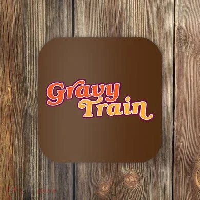 Gravy Train Retro Thanksgiving Coaster