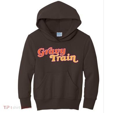 Gravy Train Retro Thanksgiving Kids Hoodie