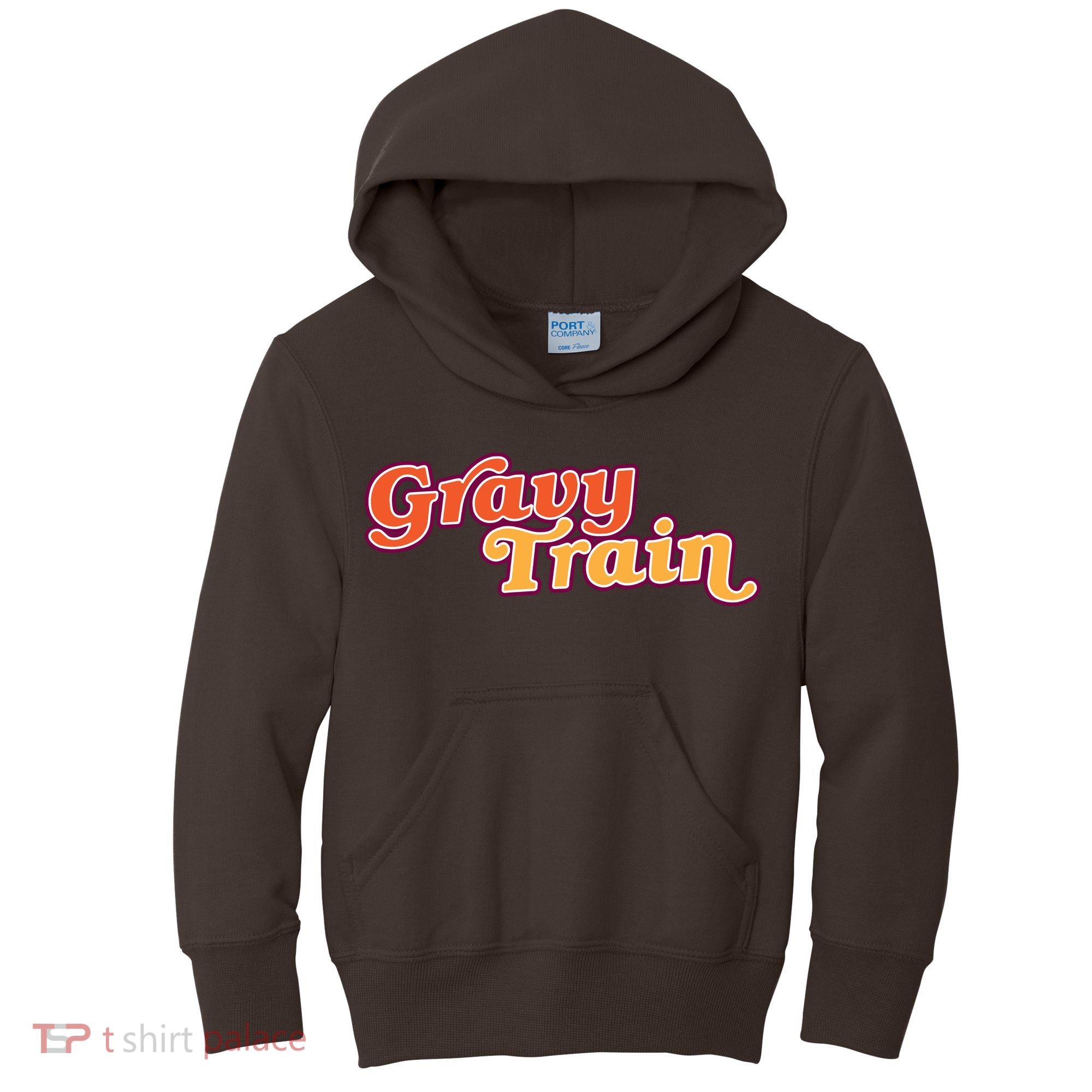 Gravy Train Retro Thanksgiving Kids Hoodie
