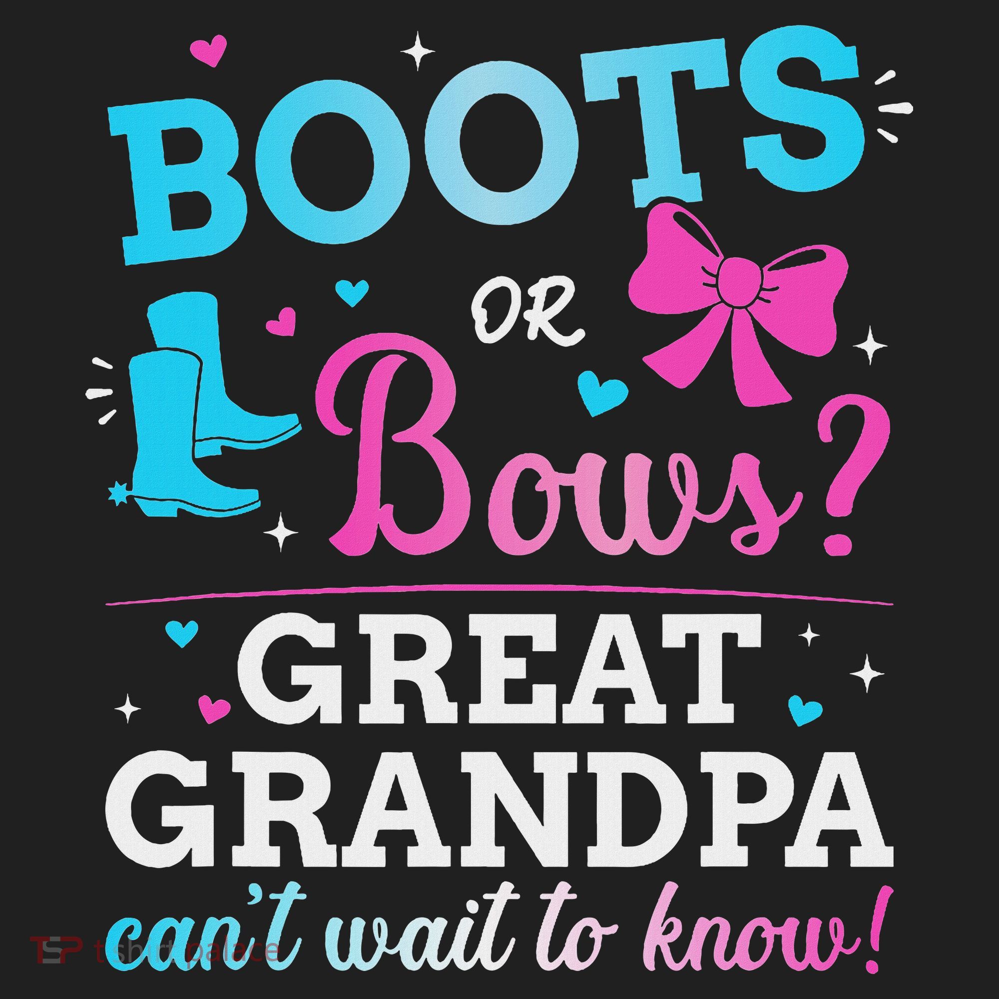 Gender Reveal Boots Or Bows Great Grandpa Baby Party Beanie