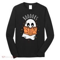 Ghost Reading Books Halloween Long Sleeve Shirt thumb 0