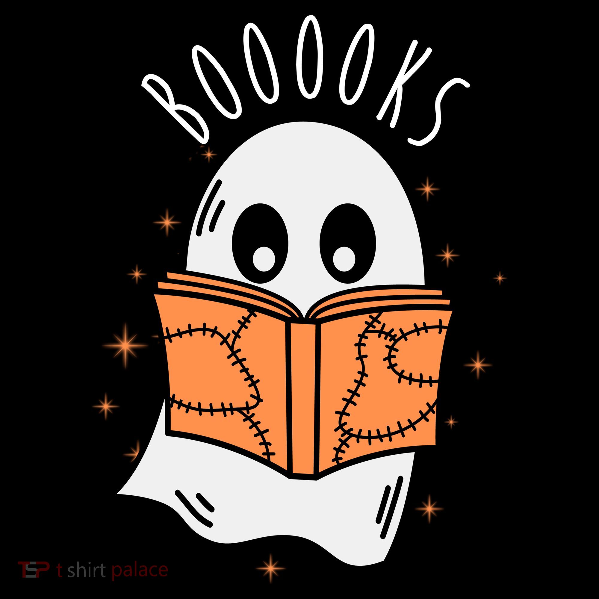 Ghost Reading Books Halloween Long Sleeve Shirt