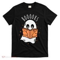 Ghost Reading Books Halloween T-Shirt thumb 0