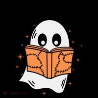 Ghost Reading Books Halloween Coffee Mug thumb 5