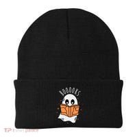 Ghost Reading Books Halloween Beanie thumb 0