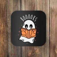 Ghost Reading Books Halloween Coaster thumb 0