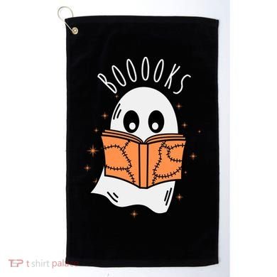 Ghost Reading Books Halloween Golf Towel