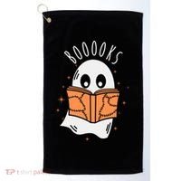 Ghost Reading Books Halloween Golf Towel thumb 0