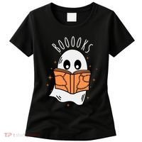 Ghost Reading Books Halloween Women's T-Shirt thumb 0