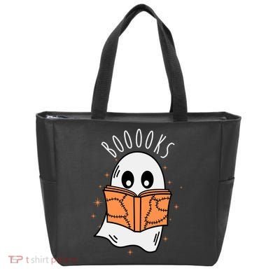 Ghost Reading Books Halloween Tote Bag