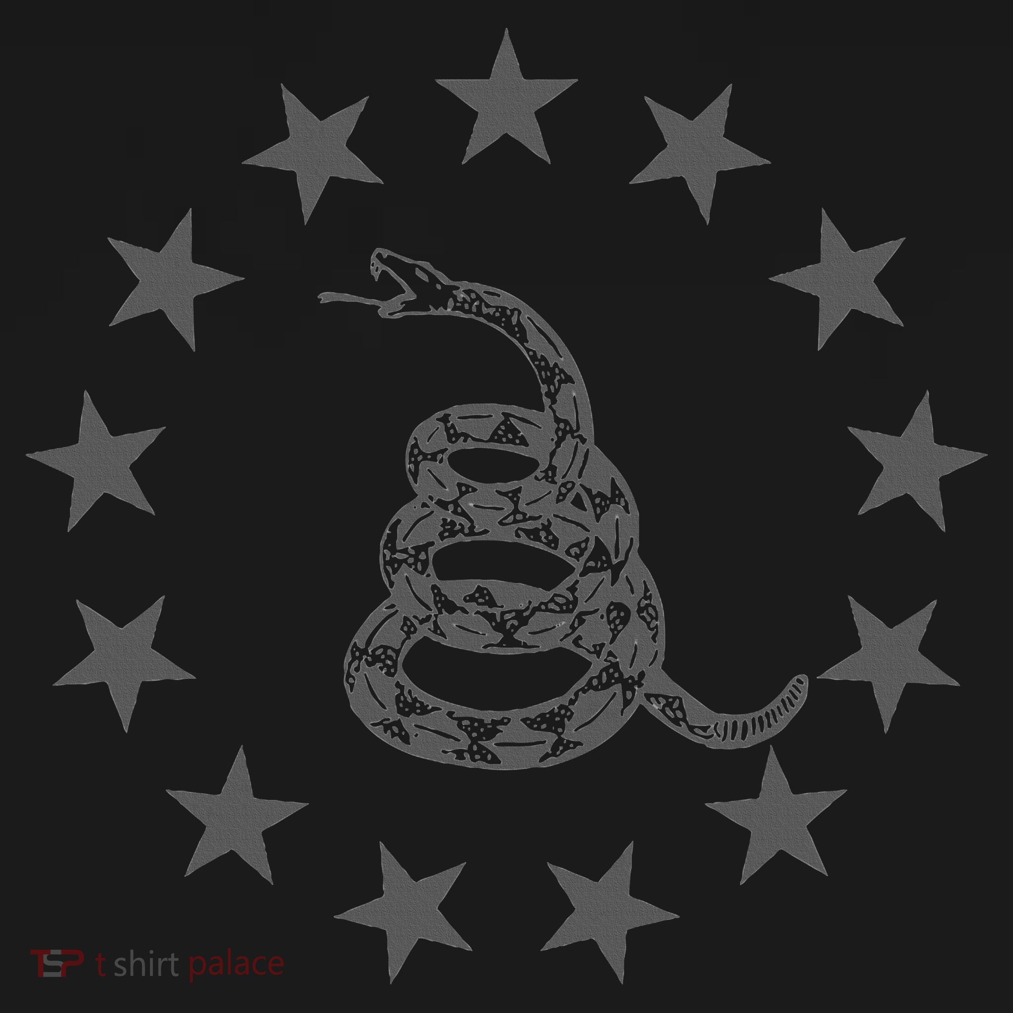 Gadsden Rattlesnake Betsy Ross Flag Ring Of Stars Patriot T-Shirt
