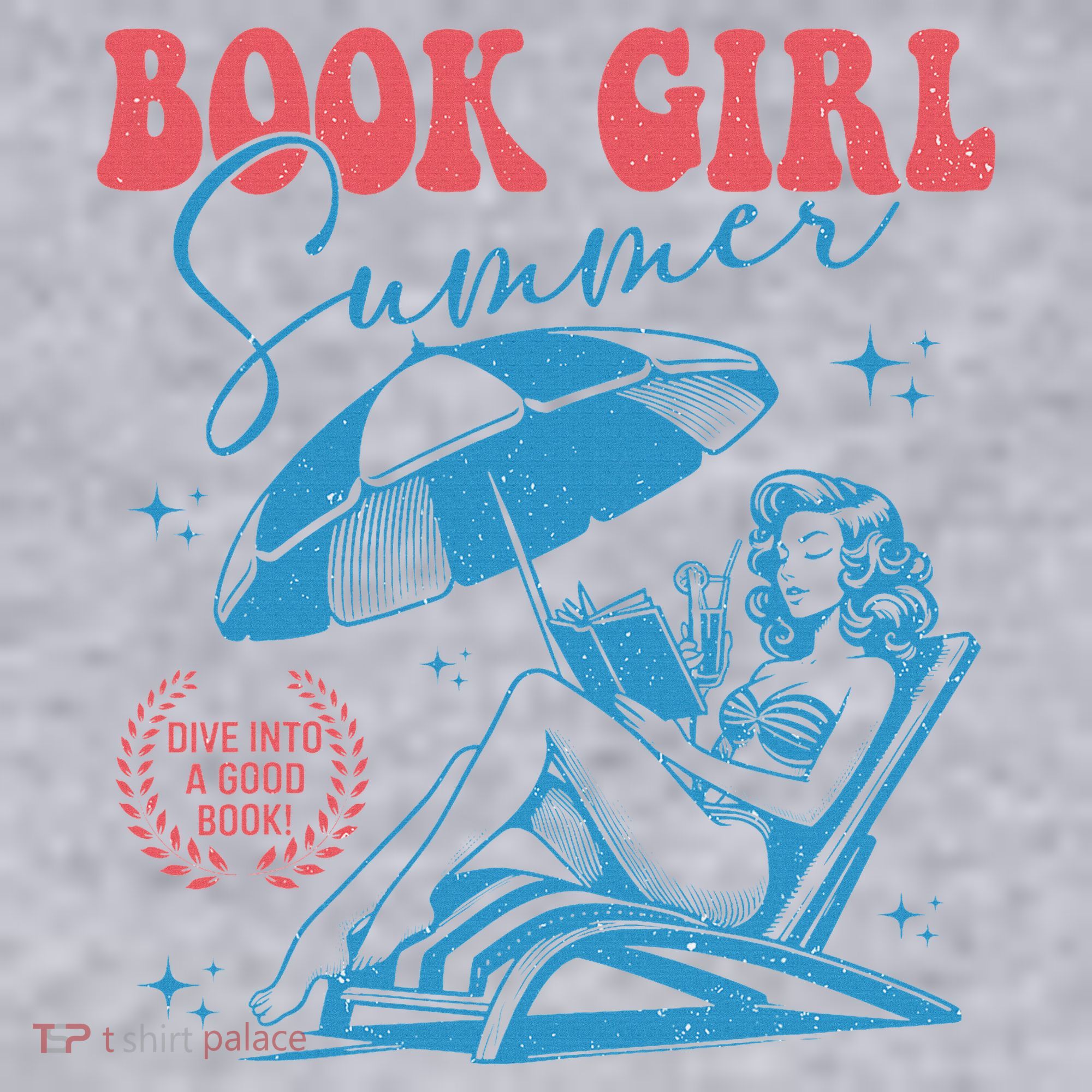 Girl Reading Book Summer Funny Beach Vacation For Book Lover Women's Sweatshirt