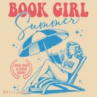 Girl Reading Book Summer Funny Beach Vacation For Book Lover Tote Bag thumb 4