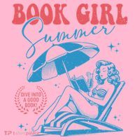 Girl Reading Book Summer Funny Beach Vacation For Book Lover Coaster thumb 2