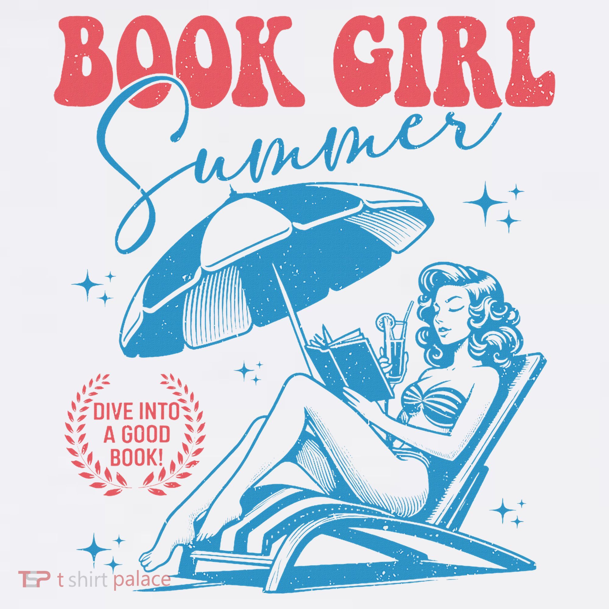 Girl Reading Book Summer Funny Beach Vacation For Book Lover Women's Hoodie