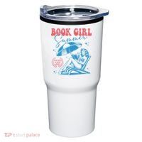 Girl Reading Book Summer Funny Beach Vacation For Book Lover Tumbler thumb 0