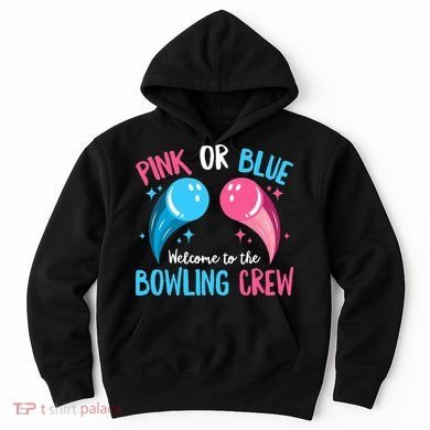 Gender Reveal Bowling Design for a Bowling Lover Hoodie