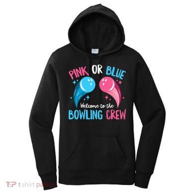 Gender Reveal Bowling Design for a Bowling Lover Women's Hoodie
