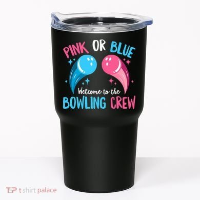 Gender Reveal Bowling Design for a Bowling Lover Tumbler