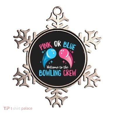 Gender Reveal Bowling Design for a Bowling Lover Ornament