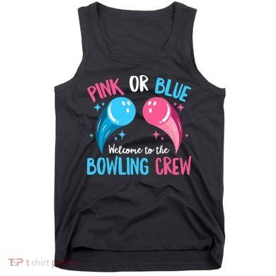 Gender Reveal Bowling Design for a Bowling Lover Tank Top