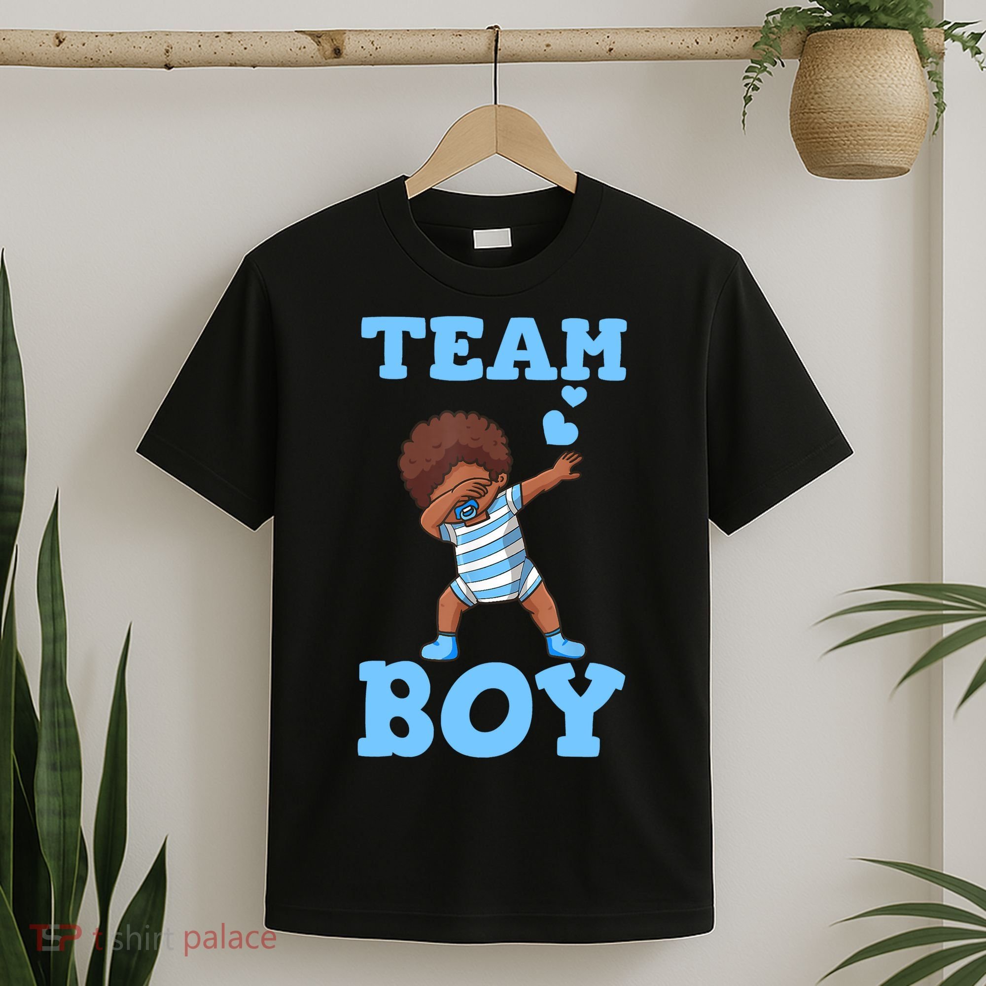 Gender Reveal Baby Shower Team Boy Matching Family Baby Party T-Shirt