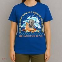 Gods Rocksolid Breaker Rock Beach Vbs 2024 Christian T-Shirt thumb 4