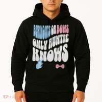 Gender Reveal Burnouts Or Bows New Aunt Hoodie thumb 2