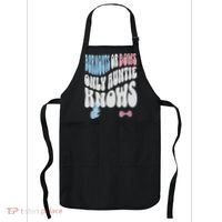 Gender Reveal Burnouts Or Bows New Aunt Apron thumb 0