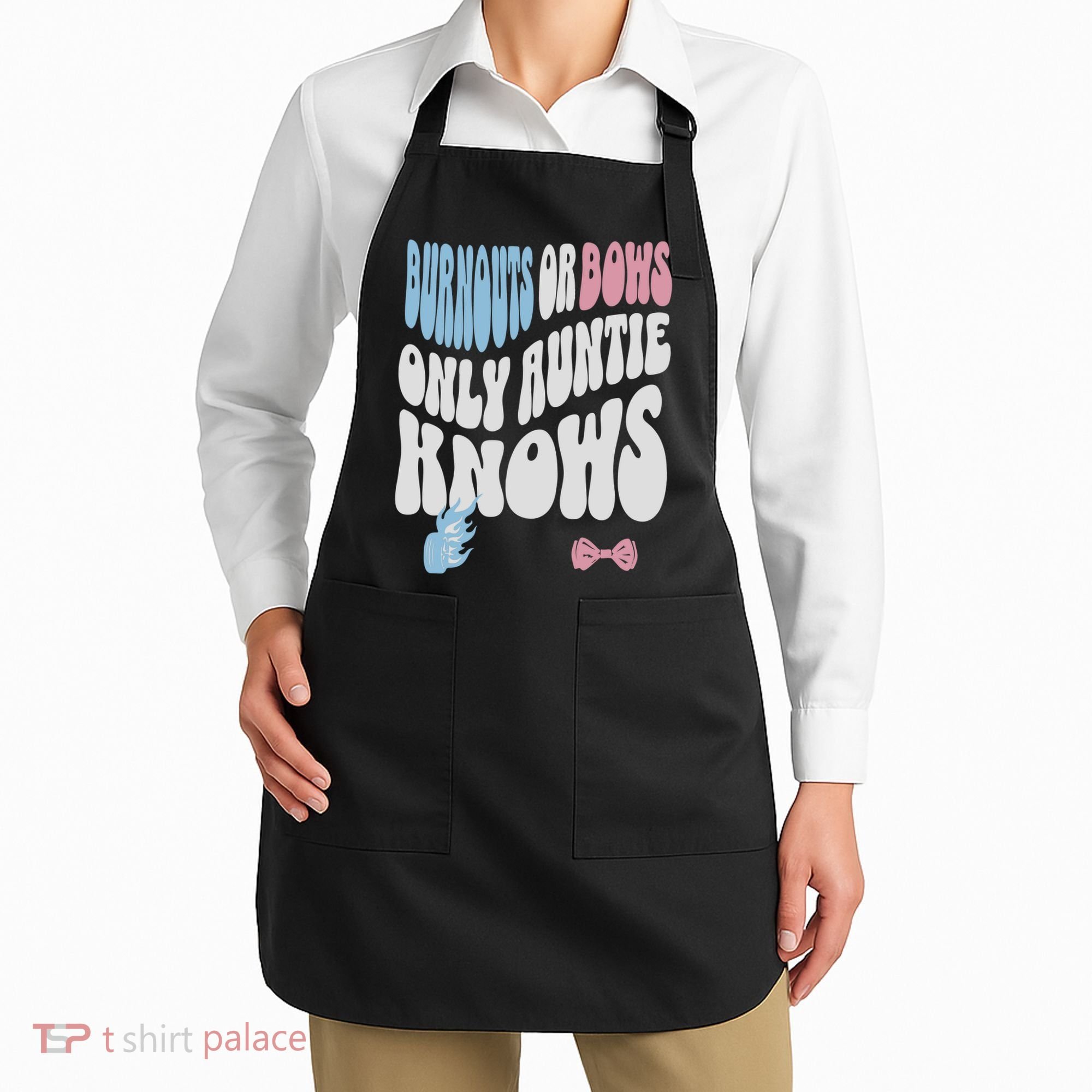 Gender Reveal Burnouts Or Bows New Aunt Apron