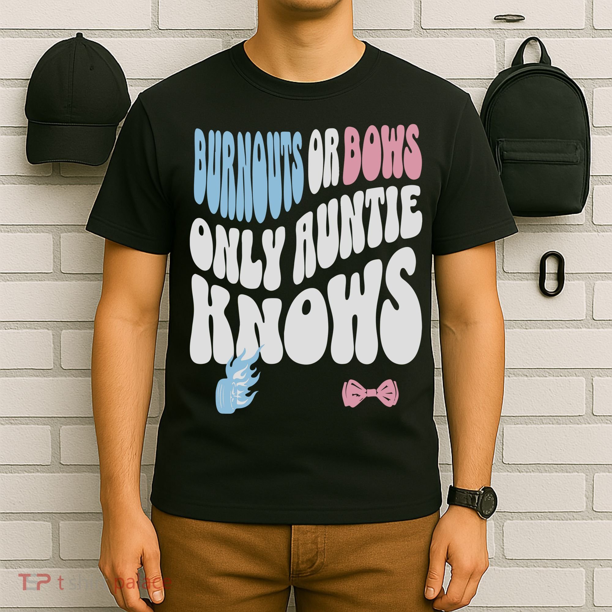 Gender Reveal Burnouts Or Bows New Aunt T-Shirt