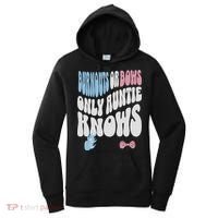 Gender Reveal Burnouts Or Bows New Aunt Women's Hoodie thumb 0