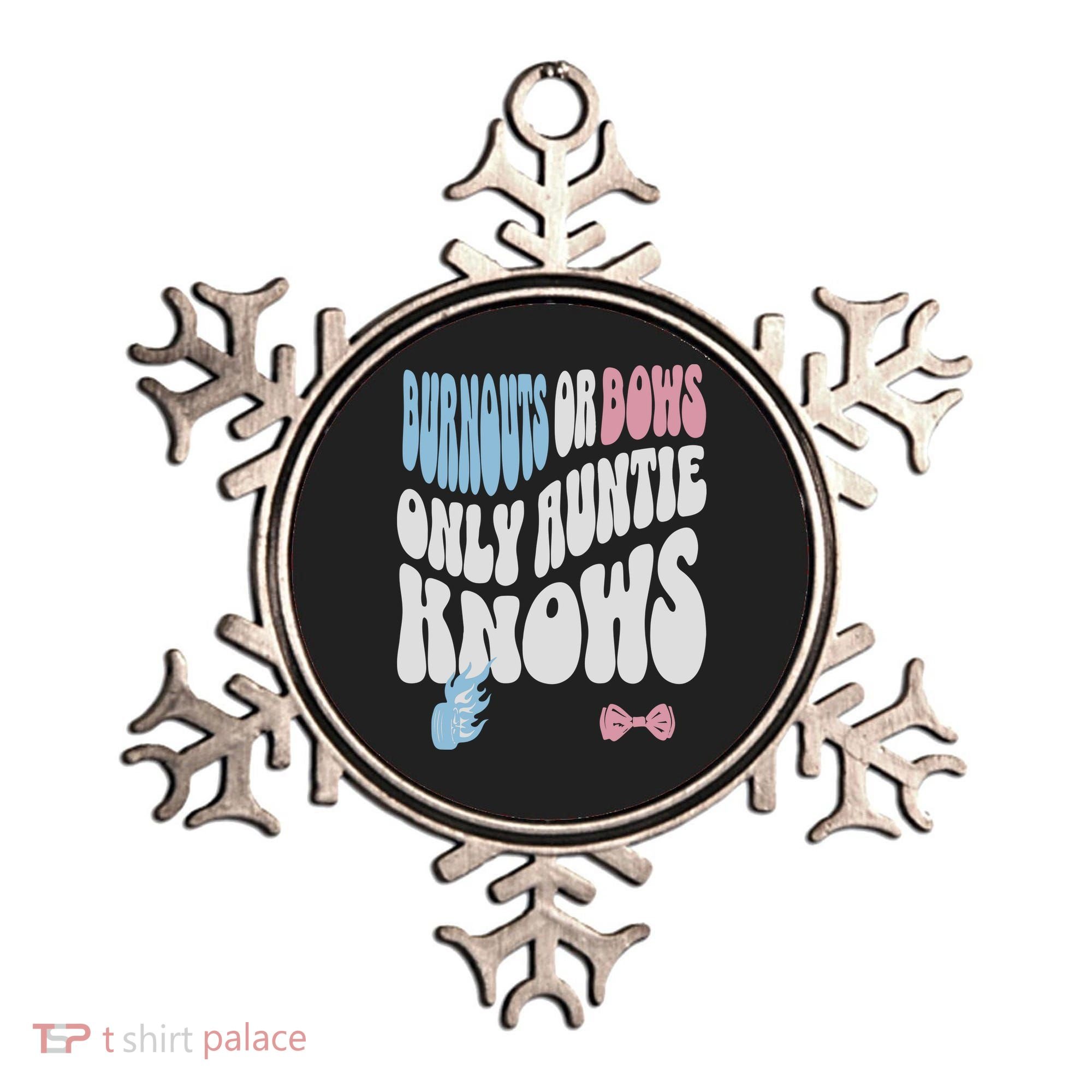 Gender Reveal Burnouts Or Bows New Aunt Ornament
