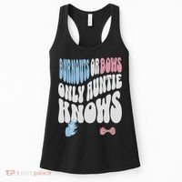Gender Reveal Burnouts Or Bows New Aunt Women's Tank Top thumb 0