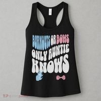 Gender Reveal Burnouts Or Bows New Aunt Women's Tank Top thumb 3