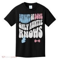 Gender Reveal Burnouts Or Bows New Aunt Kids T-Shirt thumb 0