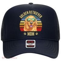 Golden Retriever Best Dog Mom Ever Retro Sunset Beach Vibe Hat thumb 0
