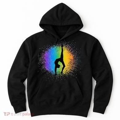 Gymnastics Rainbow Colors Acrobatic Acro Gymnast Hoodie